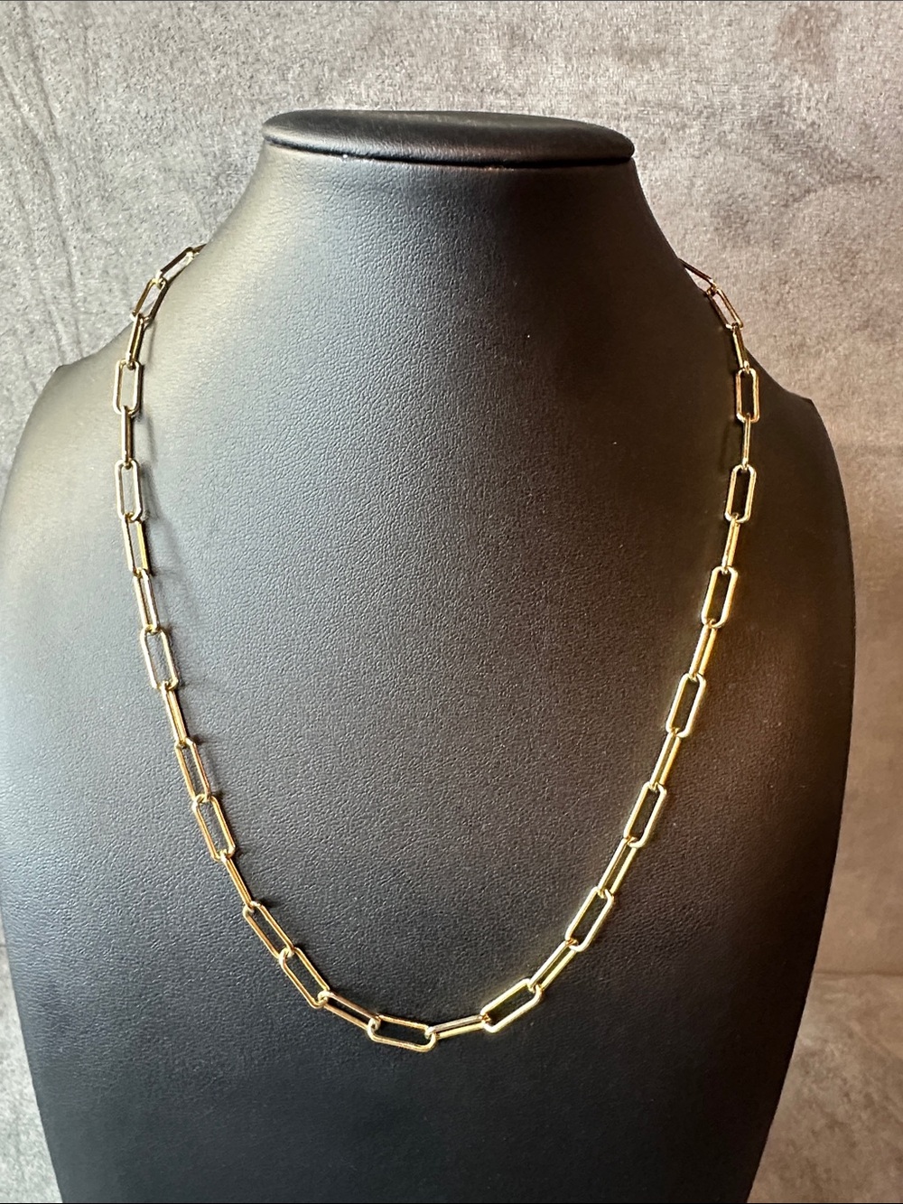 Gold Over Sterling Silver Paperclip Link Necklace - Women Jewelry